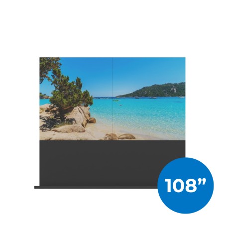 VideoWall 2x2 con base da pavimento - Dimensioni 108" - Inclusa Installazione Standard