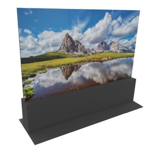 VideoWall 3x3 con base da pavimento - Dimensioni 163" -... 2