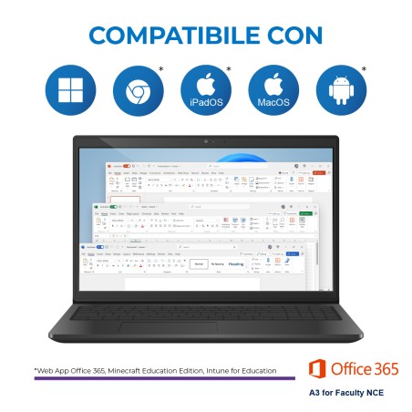Office 365 A3 for Faculty NCE - 1 licenza per 1 utente ( Docente - Segreteria - Ata -...