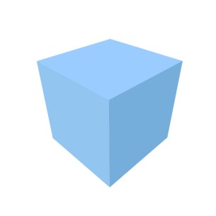 Cubo Morbido - Dimensioni 50 x 50 x 50 cm - Colore Azzurro