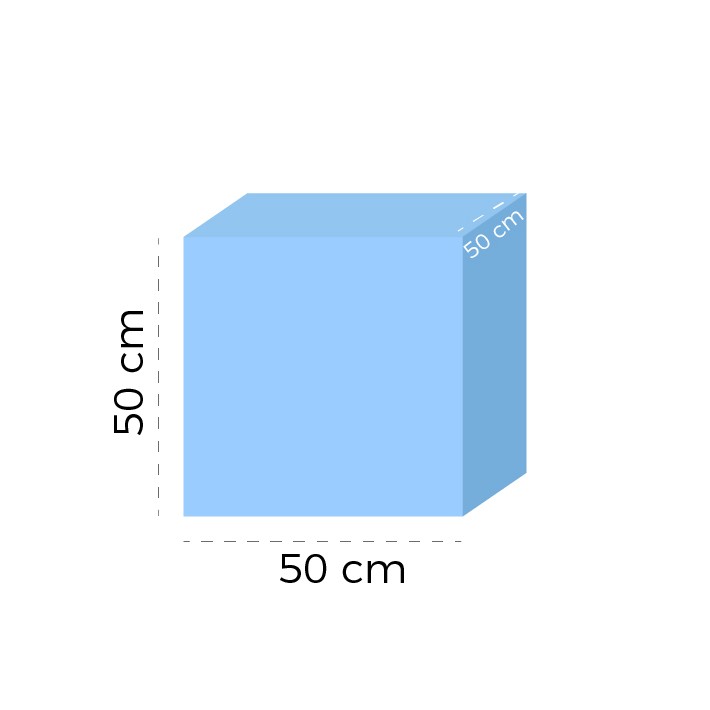 Cubo Morbido - Dimensioni 50 x 50 x 50 cm -...