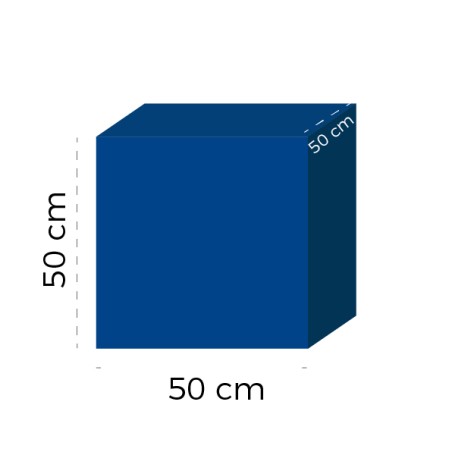 Cubo Morbido - Dimensioni 50 x 50 x 50 cm - Colore Blu