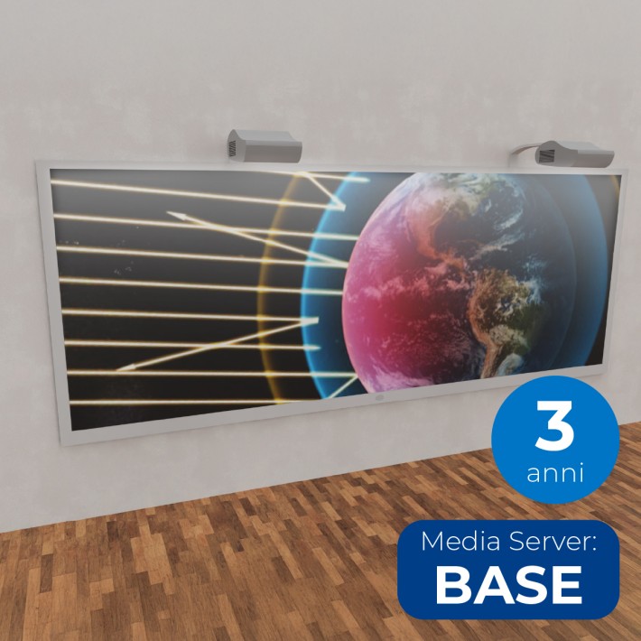 Parete Immersiva Interattiva Doppia - Licenze 3 ANNI e MediaServer BASE - Installazione...