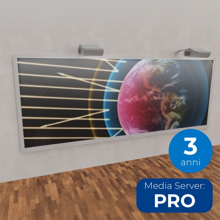 Parete Immersiva Interattiva Doppia - Licenze 3 ANNI e MediaServer PRO - Installazione...
