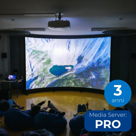 Arena Cinema Immersiva Curva - Licenze 3 ANNI e MediaServer PRO - Installazione Standard...
