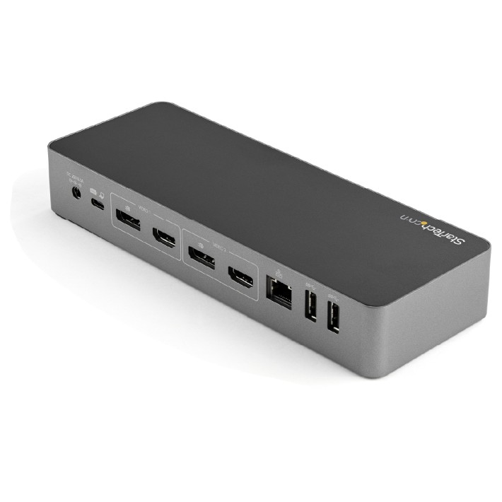 Docking Station USB C e USB A - Doppio Display Port 4K e HDMI
