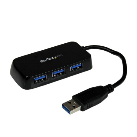 Hub Mini Usb 3.0 SuperSpeed a 4 Porte - Portatile - Nero