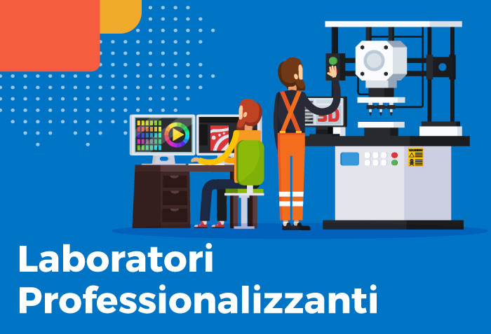 Aula con insegnante e studenti, simbolo della formazione per la transizione digitale