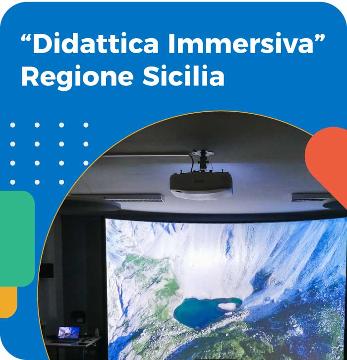 Immagine di una parete immersiva