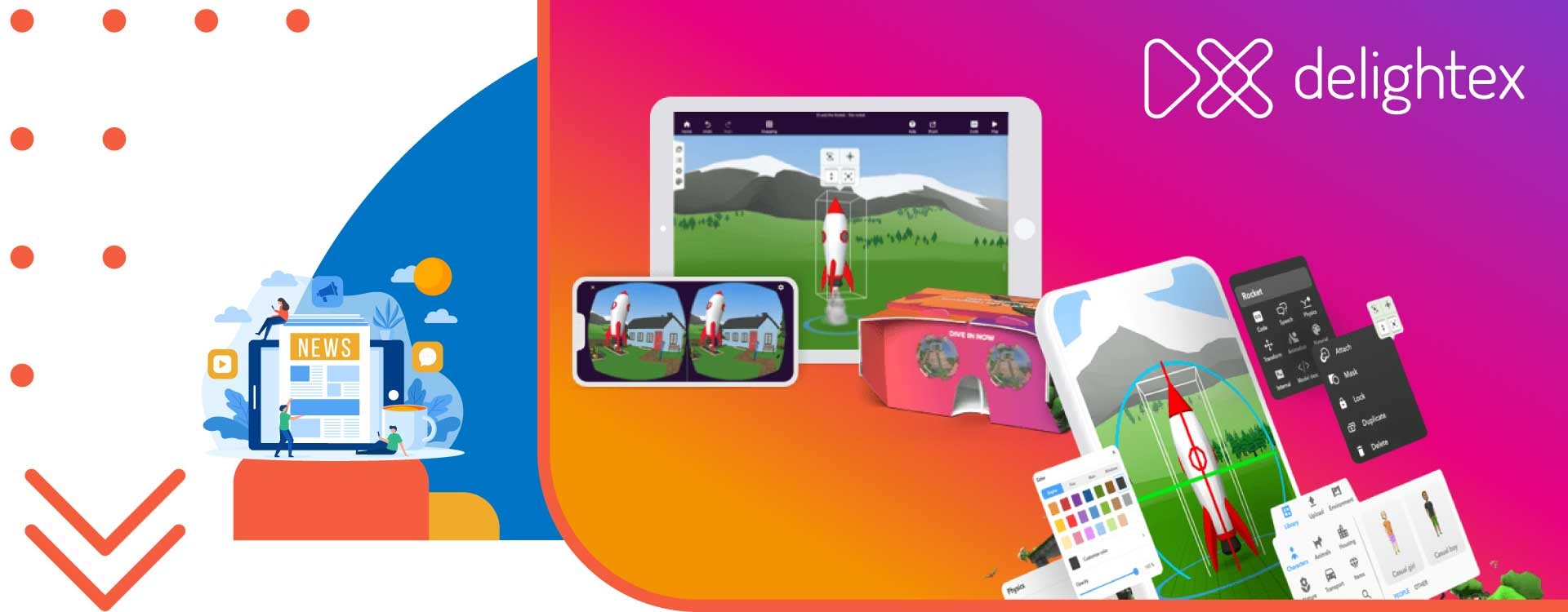 CoSpaces Edu diventa Delightex: un nuovo nome, la stessa eccellenza per la didattica immersiva CoSpaces Edu diventa Delightex: un nuovo nome, la stessa eccellenza per la didattica immersiva