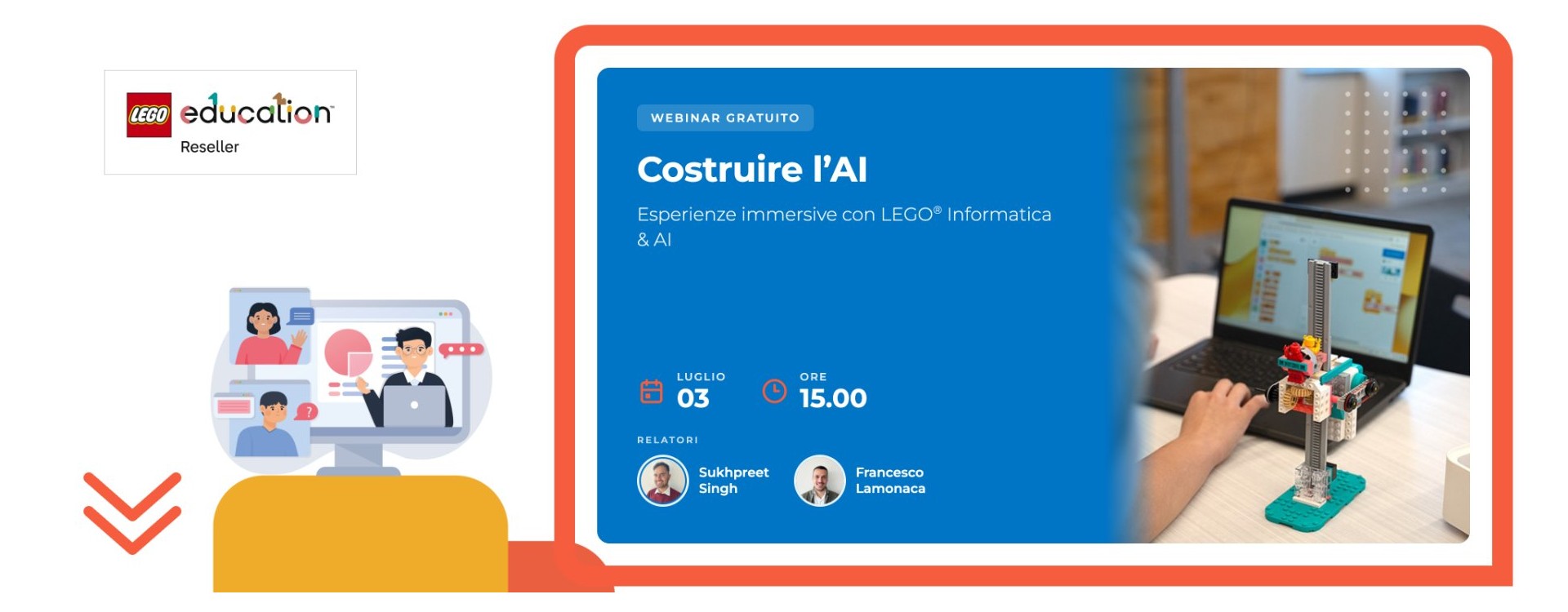 Costruire l’AI: esperienze immersive con LEGO® Informatica & IA