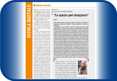 Intervista a Stefano Ghidini: “Lo Spazio può Insegnare” – L'Innovazione degli Ambienti di...